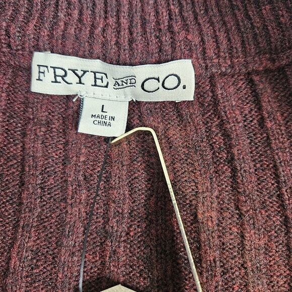 NWT Frey Mens Tight Knit Sweater Sz L 1/4 Zip Cozy Cabin Academia Casual Preppy - Picture 3 of 10